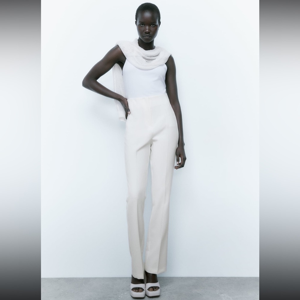 ZARA high waisted black pants